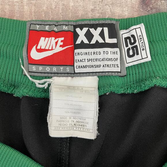 Vintage Team Nike 25 Boston Celtics Basketball Warm Up Pants Size XXL - Picture 7 of 15